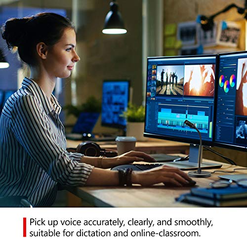 CMTECK USB Computer Microphone G009, Noise-Cancelling Recording Desktop Mic for PC/Laptop for Online Chatting, Home Studio, Podcasting, Gaming, Skype, YouTube with Mute Function(Windows/Mac) - Image 2