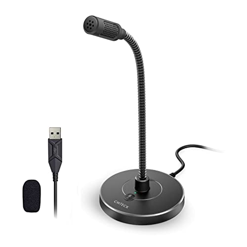 CMTECK USB Computer Microphone G009, Noise-Cancelling Recording Desktop Mic for PC/Laptop for Online Chatting, Home Studio, Podcasting, Gaming, Skype, YouTube with Mute Function(Windows/Mac) - Image 1