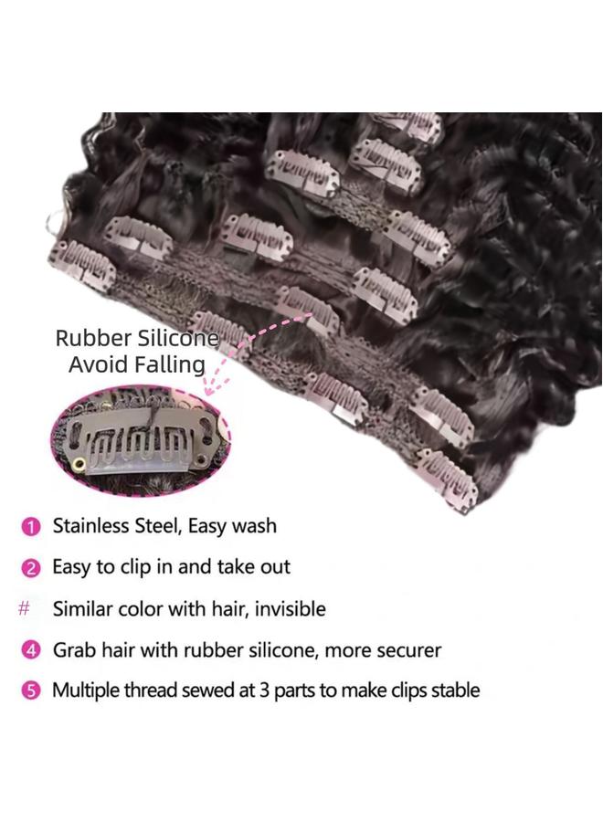 الأزرق جي دبليو شعر مستعار أوروبي وأمريكي ، شعر كازي ، 6 قطع ، 26 بوصة ، شعر مستعار أفريقي رقيق ، شعر مستعار طويل مجعد ، Kinky Curly - Image 5