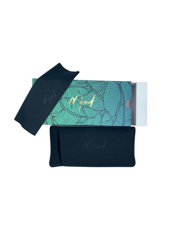 موود نظارات شمسية شيلد حماية 100% من الأشعة فوق البنفسجية، نظارات شمسية للجنسين من MOOD بإطار ذهبي غير لامع وعدسة بنية اللون (S13013A-MM28-C4) - Image 3