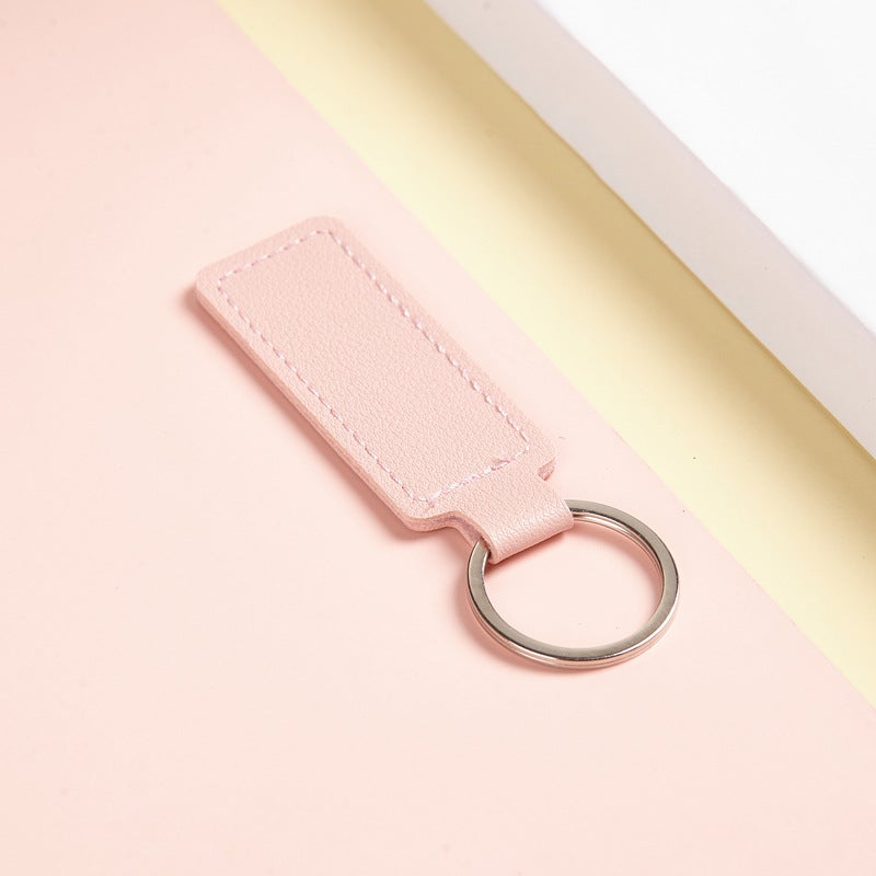 Pu Leather Car Keychain Creative Personalized Key Bag Pendant Pu Men And Women Diy Keychain Small Gift Batch - Image 1