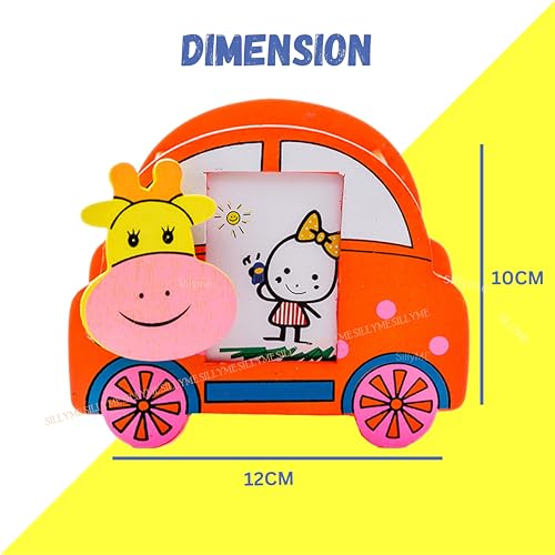 SILLYME 12pcs Return gifts birthday party for Kids - Car shaped Wooden Pencil Holder with Photo Frame - birthday return gift for kids age 6-10 6-12 10-12 - return gifts for kids birthday party - Image 5