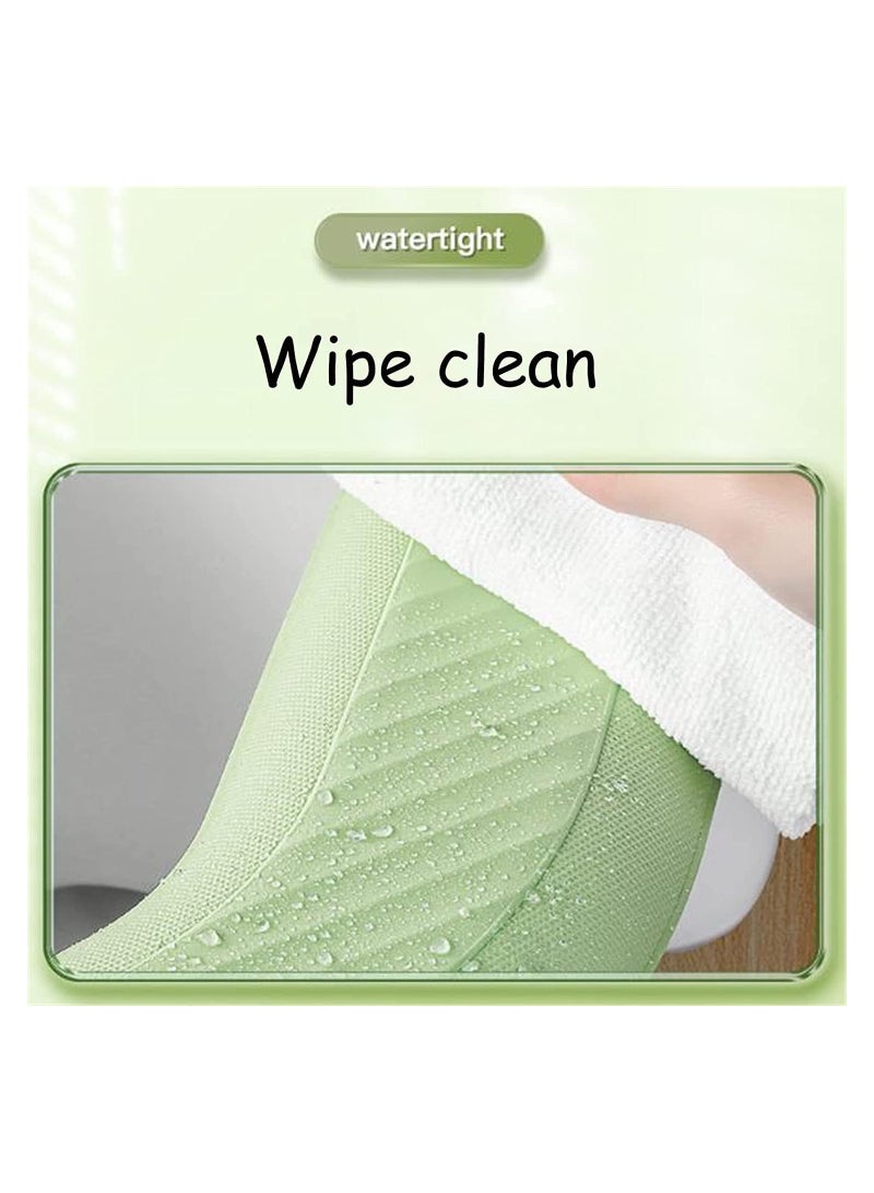 SYOSI Waterproof Foam Toilet Mat,Toilet Seat Cover Cushion Waterproof,Toilet Seat Cushion Self Adhesive,Bathroom Toilet Seat Cover Sticker,Universal Soft Washable Warmer Thicker Winter Mat Cushion  - Image 2