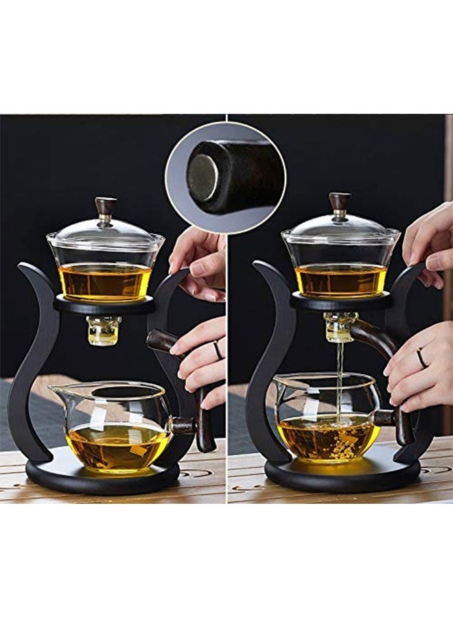 WINEENEE Automatic Arabic Tea Maker - Self Stirring Glass Teapot with Infuser, 1.5L Capacity, Perfect for Saudi Tea - Image 4