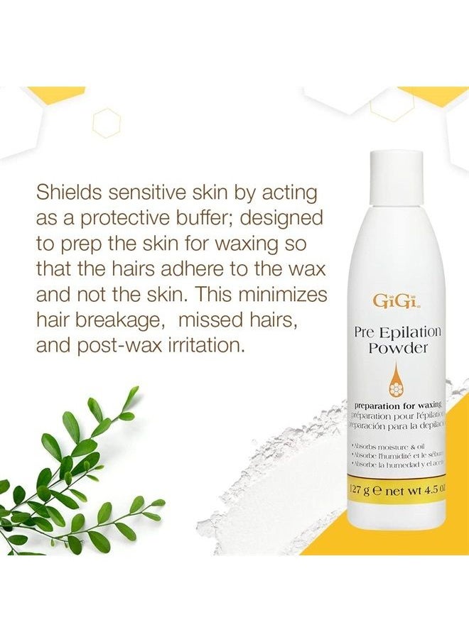 GiGi Pre Epilation Dusting Powder, 4.5 Ounce 