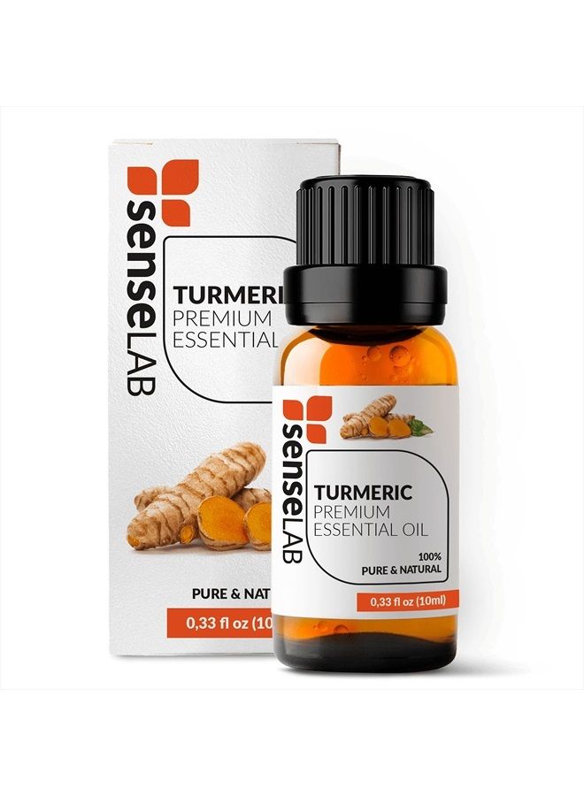SenseLAB Turmeric Essential Oil - 100% Pure Extract Turmeric Oil Therapeutic Grade - Hair and Skin Care Oil (10 ml) - Image 1