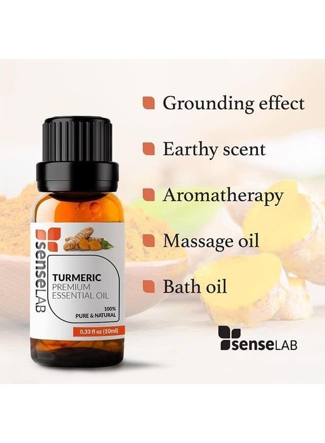 SenseLAB Turmeric Essential Oil - 100% Pure Extract Turmeric Oil Therapeutic Grade - Hair and Skin Care Oil (10 ml) - Image 3