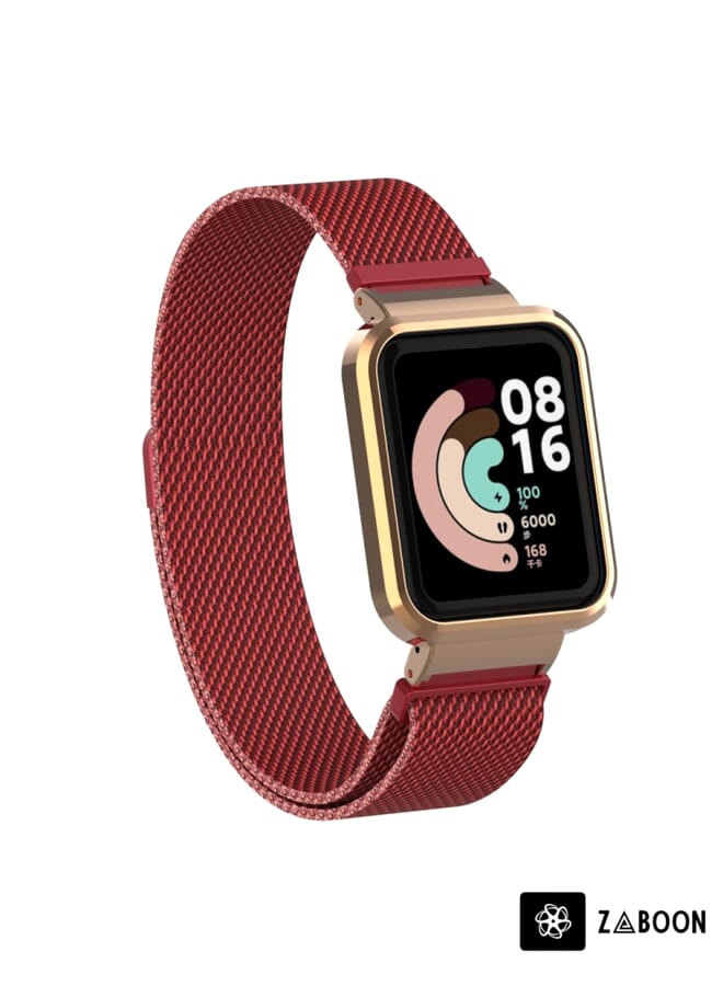 Zaboon Xiaomi Mi Watch Lite / Redmi Watch Milanese Magnetic Metal Watchband - Image 5