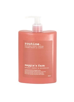 routine Routine  Maggies Farm 350ml Natural Body Cream Amyris Pink Grapefruit  Jasmine Botanicals  No Synthetic Fragrance  Vegan  Clinically Tested  Hands  Body  Signature Scent 
