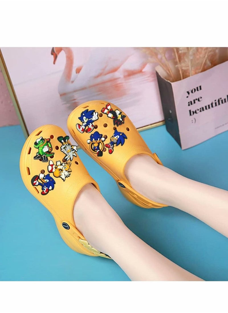 سحر الأحذية يناسب زينة صنادل DIY من PVC كرتون كروك سونيك ملحقات أحذية مختلفة 28 قطعة - Image 3
