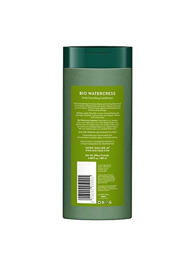 Biotique Bio Watercress Fresh Nourishing Conditioner 180Ml - Image 3