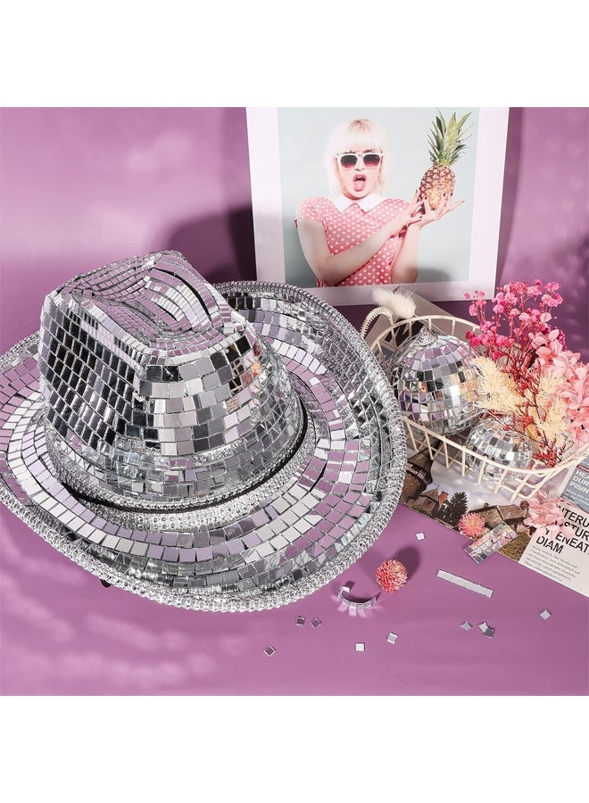 HQ-GAMING Disco Ball Tiles, Self-Adhesive Mirror Tiles for Crafts, Small Mirror Mosaics Tiles for Indoor Decoration, DIY Disco Balls, Vases, Cups, Photo Frames (Silver) - Image 4
