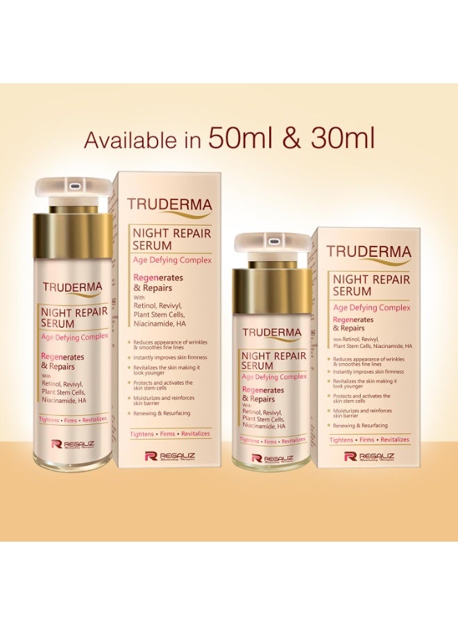 Regaliz Truderma Night Repair Serum | Overnight Formula for Healthy, Radiant Skin | 30 ml - Image 2
