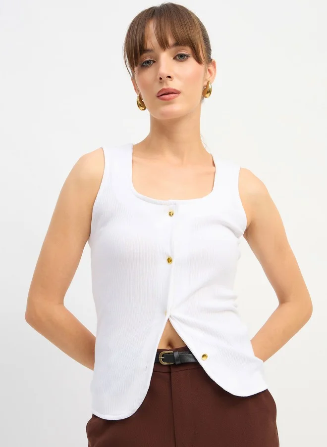 ساسافراس Cotton Fitted Top for Women