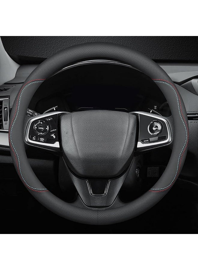 Arabest Steering Wheel Cover Compatible with Toyota RAV4 2001-2023, Breathable Premium Leather Car Steering Wheel Cover, Anti-Slip Design, A-Style - Image 1