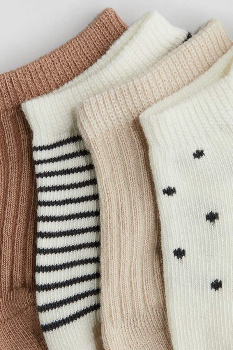 H&M 4-pack shaftless socks