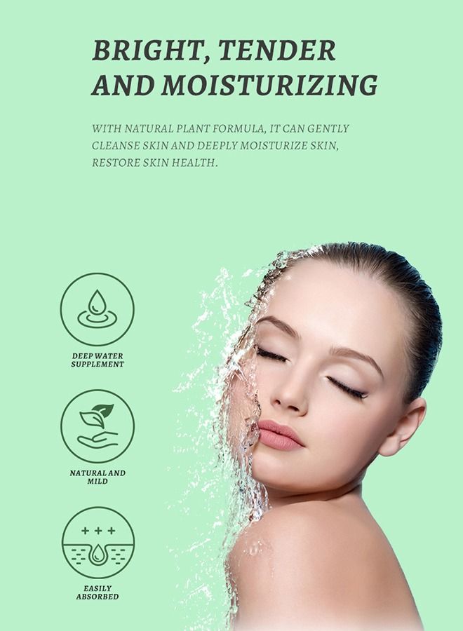 كابيرلين 9 قطع أقنعة الوجه الورقية ، الأفوكادو ، الخيار ، الصبار ، 25 ملليلتر - Image 4