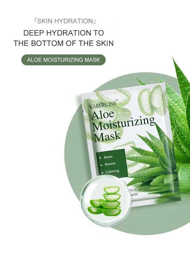 كابيرلين 9 قطع أقنعة الوجه الورقية ، الأفوكادو ، الخيار ، الصبار ، 25 ملليلتر - Image 5