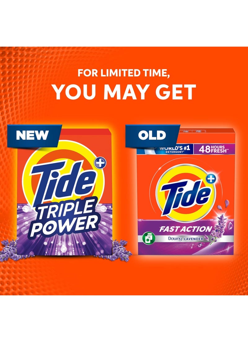 Tide Fast Action Laundry Detergent Powder with Lavender 2.25kg - Image 3