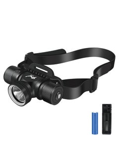 Diving headlamp + 18650 lithium battery + 2A single charger