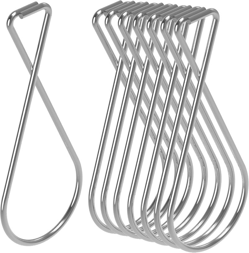NACETURE Ceiling Hook Clips Stainless Steel - 100 Pack Drop Ceiling Hanger Hooks Hanging on Suspended Ceiling Tile, Grid for Office Home Stores Classroom and Wedding Decorations - Image 1
