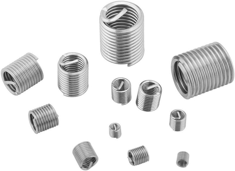Ejoyous 60 Pcs Wire Thread Inserts kit, M3 M4 M5 M6 M8 M10 Stainless Steel Wire Screw Sleeve Thread Repair Kit for Helical Repair, Eliminate Screw Hole Deviation - Image 5