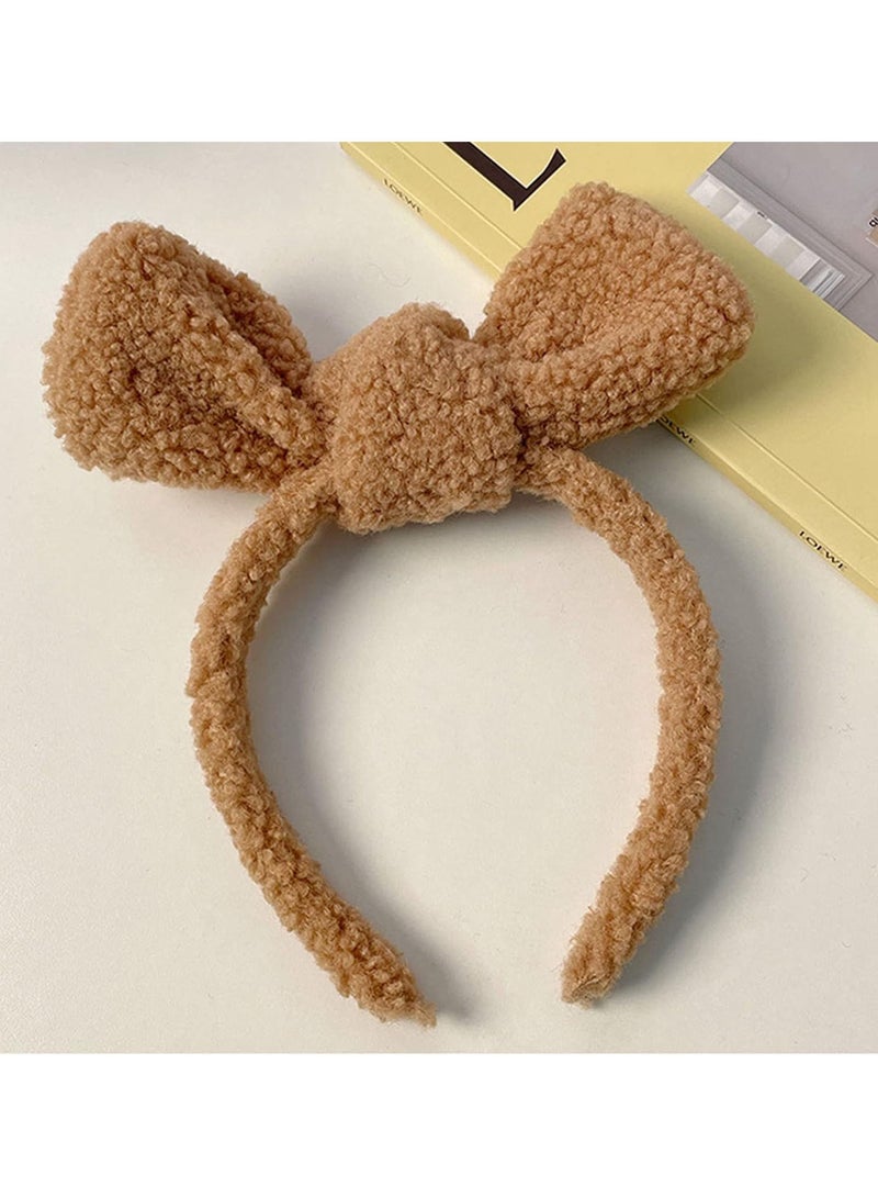 GGOOT Plush Headband, Stable Fixation Fast Drying Skin Friendly Makeup Headband for Lady for Bathing - Image 4