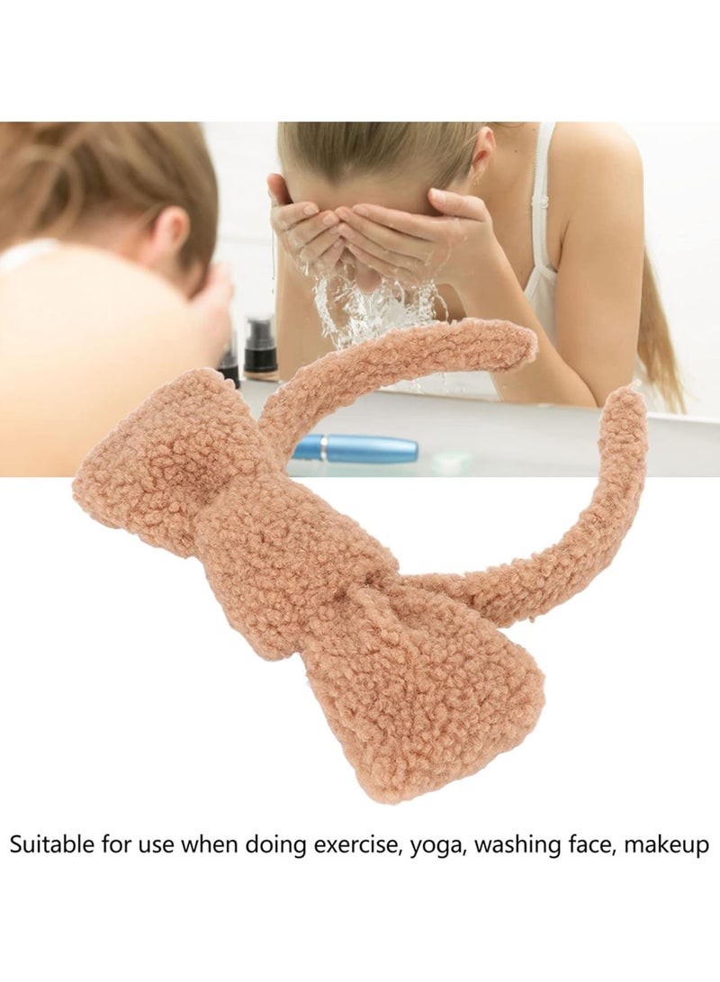 GGOOT Plush Headband, Stable Fixation Fast Drying Skin Friendly Makeup Headband for Lady for Bathing - Image 2