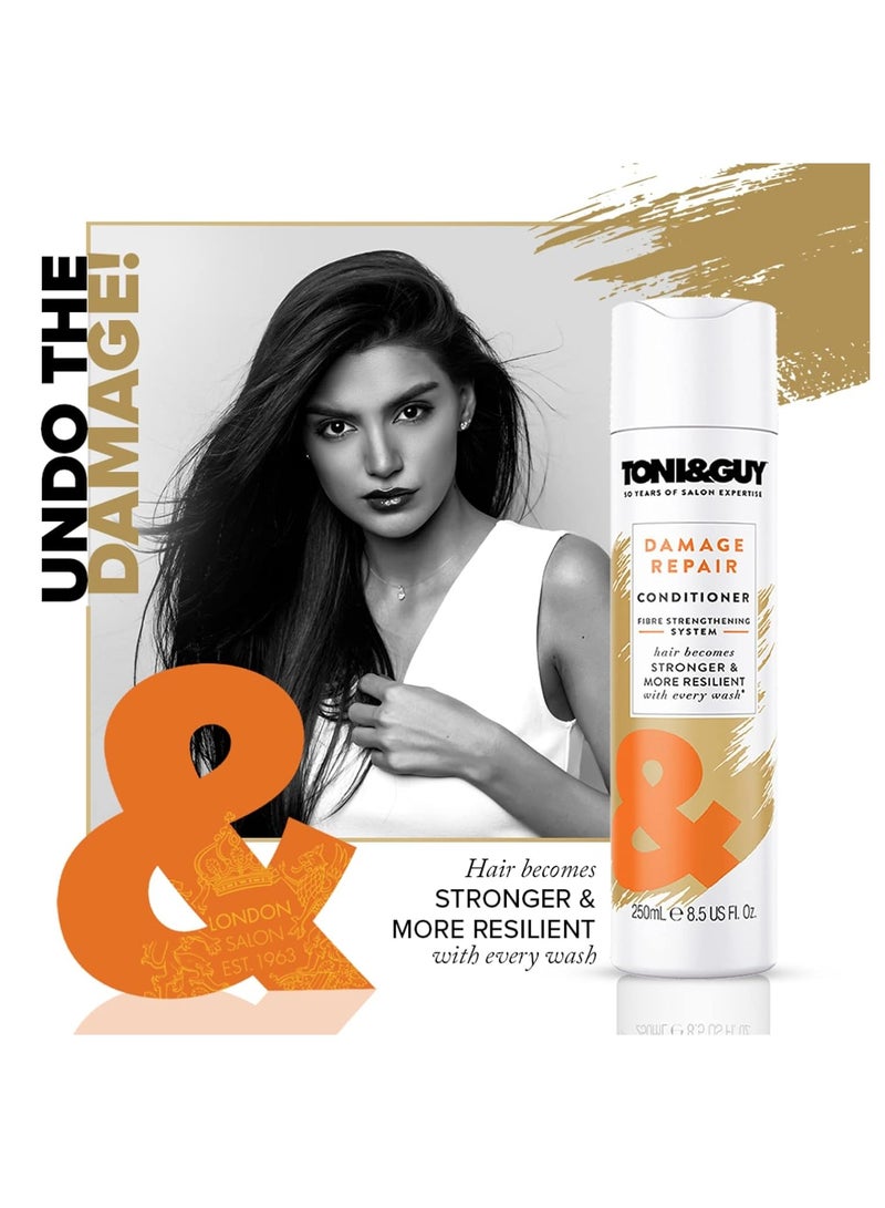 Toni & Guy Toni and Guy Damage Repair Unscented Hair Conditioner 250 ml - Image 3