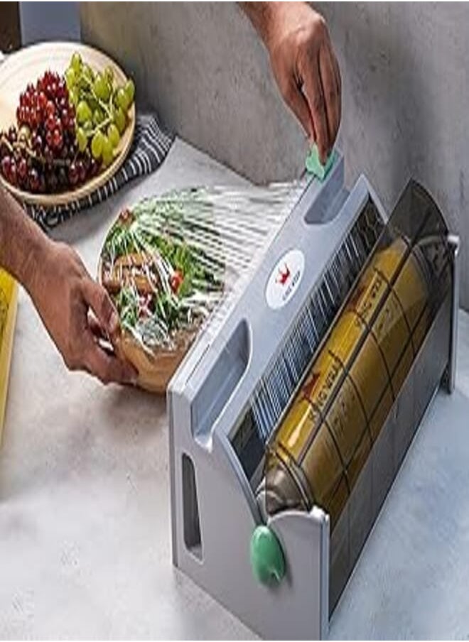 KING WRAP King Wrap Easy Cut Dispenser Cling Film with Cutter 