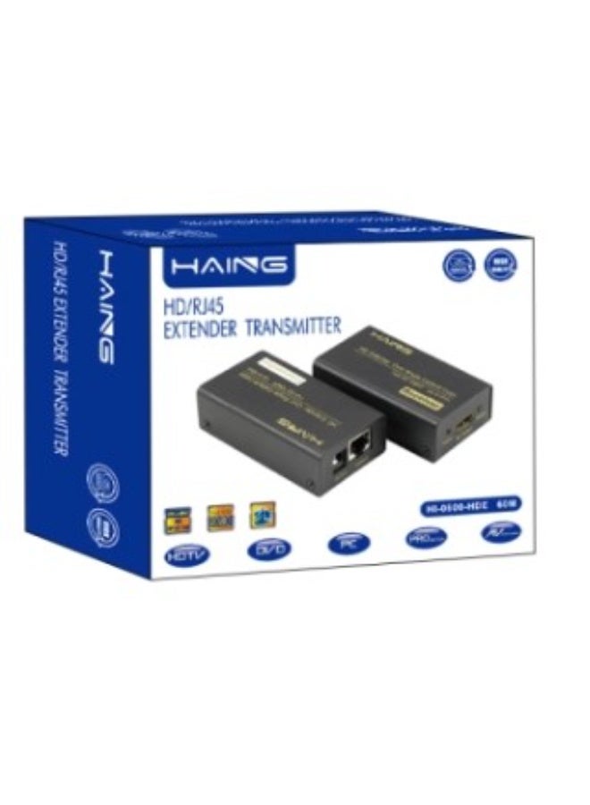 Haing جهاز إرسال موسع HDMI / RJ45 60م - Image 1