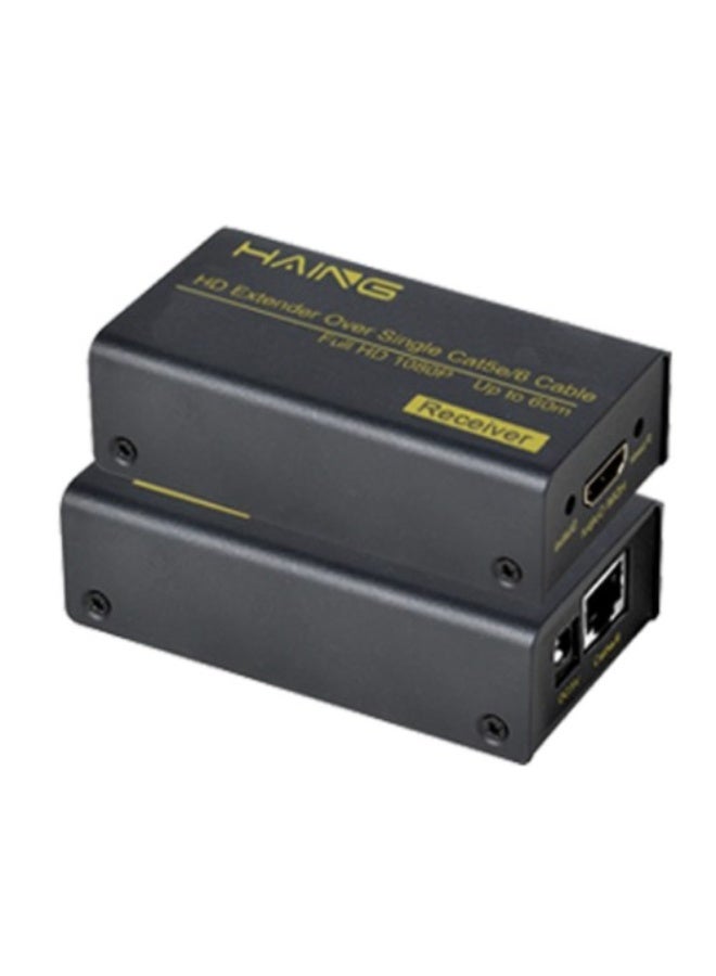 Haing جهاز إرسال موسع HDMI / RJ45 60م - Image 2