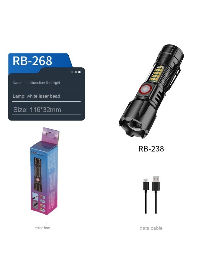 30W White Laser High-Intensity Long-Range Flashlight