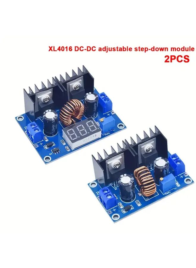 Digital Display Buck Converter Module 2pcs 4 36V To 1 25 36V Adjustable 8A 200W Max - Image 1