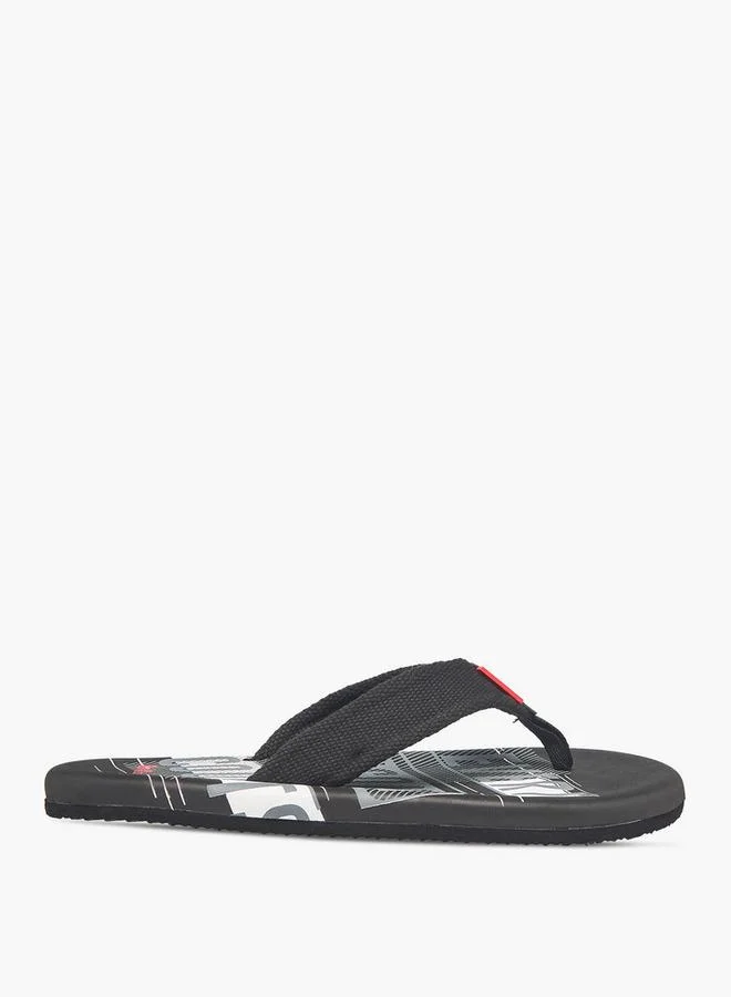 Lee Cooper Men Graphic Print Flip-Flops
