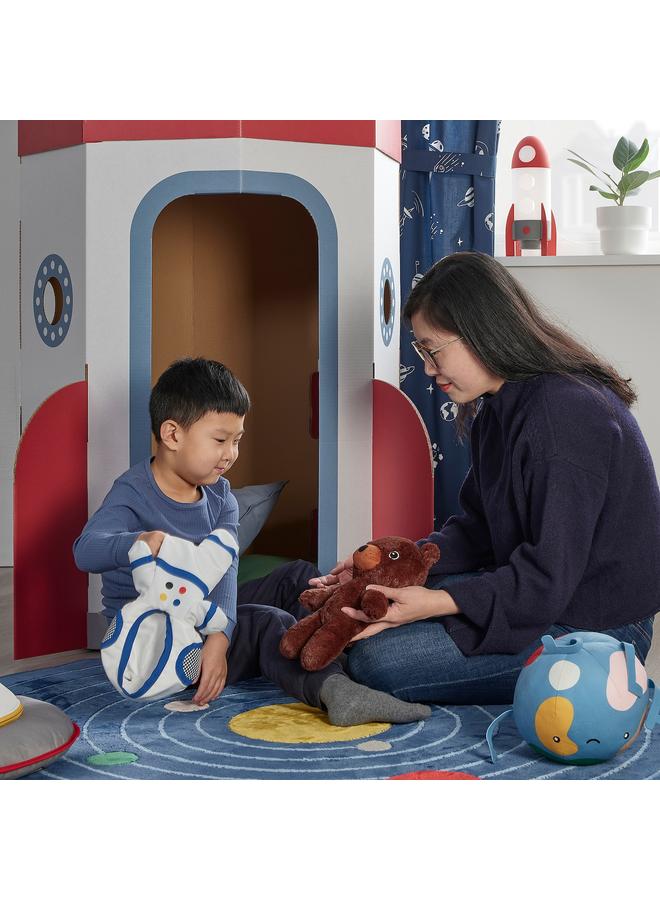 زبون لعبة ناعمة مع بدلة رائد فضاء، دب، 28 سم - Image 4