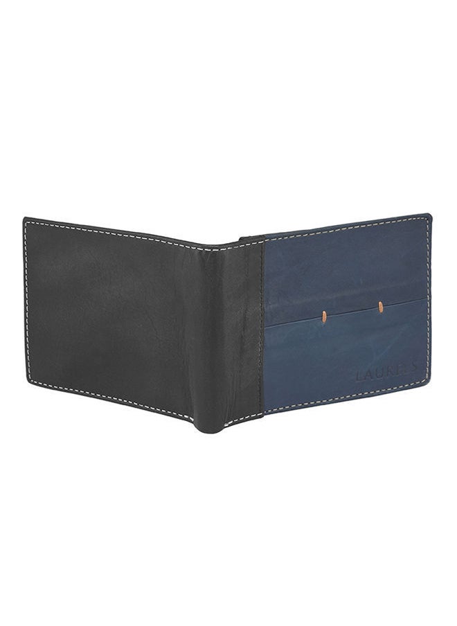 NIBEMINENT - Bloke Leather Bi-Fold Wallet Blue/Black - Image 1