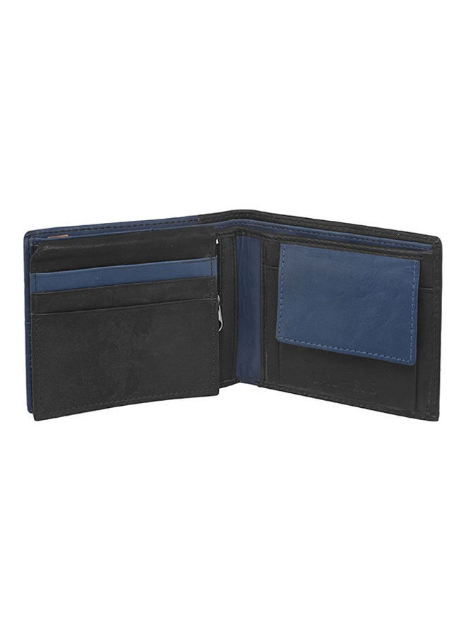 NIBEMINENT - Bloke Leather Bi-Fold Wallet Blue/Black - Image 1