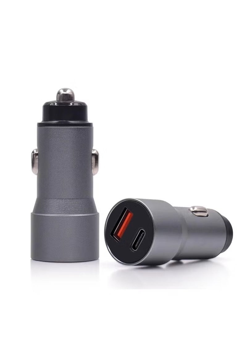 X-Plus 45W PD + USB Car Charger – Fast and Safe Dual-Port Charging