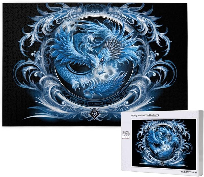 لغز فايا آيس لوان المكون من 1000 قطعة للبالغين، ديكور منزلي مقاس 29.5 × 19.7 بوصة - Image 2