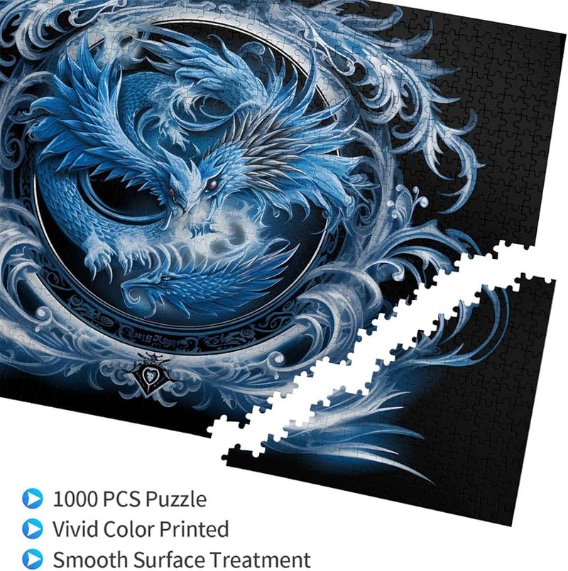 لغز فايا آيس لوان المكون من 1000 قطعة للبالغين، ديكور منزلي مقاس 29.5 × 19.7 بوصة - Image 3