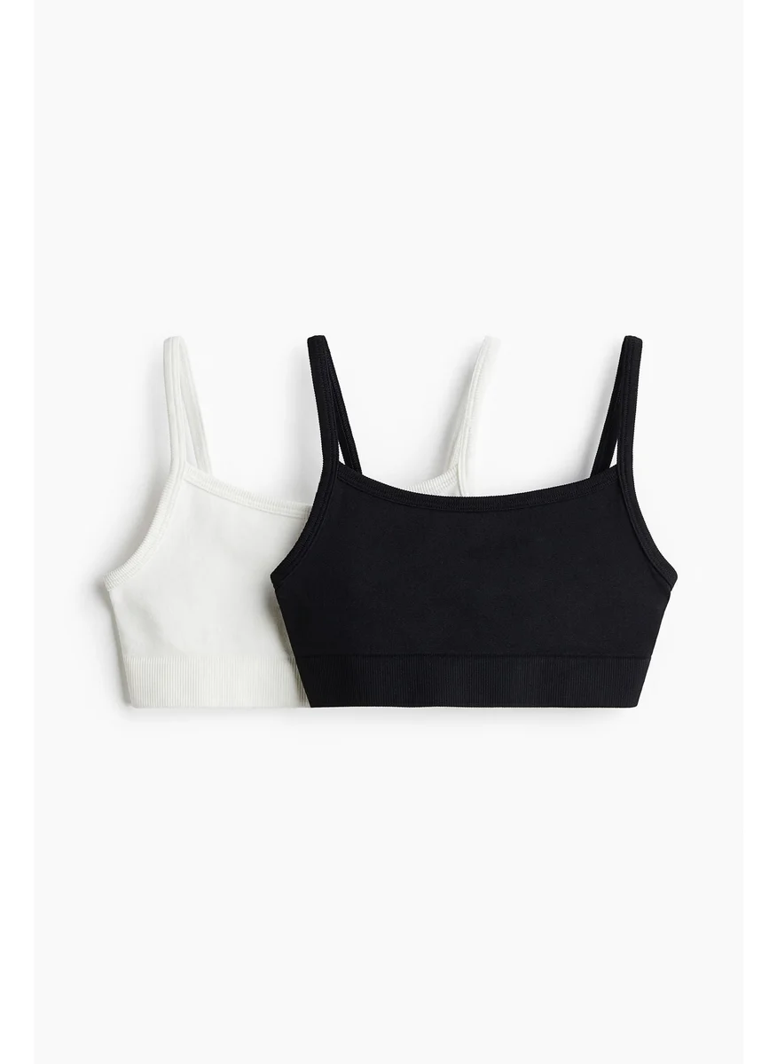 H&M 2-Pack Drymove™ Seamless Sports Tops