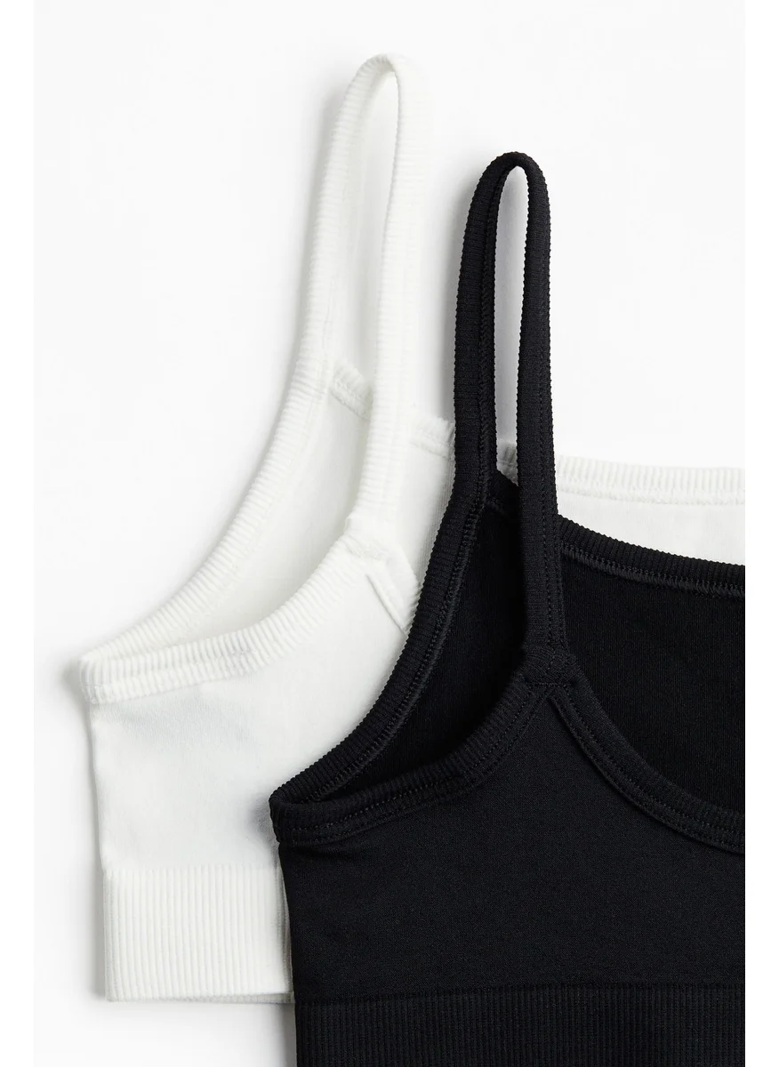 H&M 2-Pack Drymove™ Seamless Sports Tops