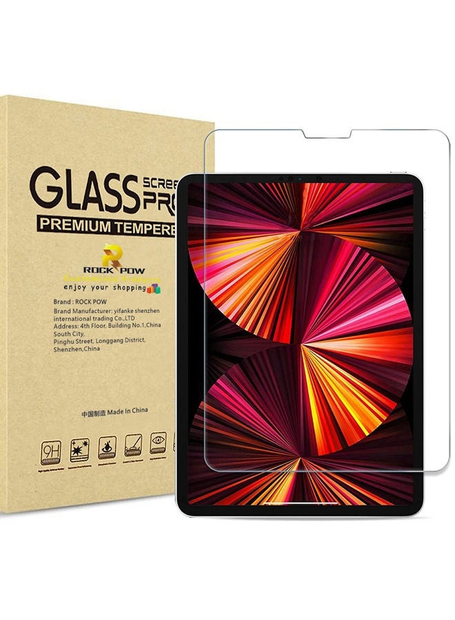 Rock Pow iPad Pro 11 Screen Protector 2022 2021 2020 2018, Tempered Glass Screen Film Guard Screen Protector for iPad Pro 11 4th 2022/3rd Gen 2021 /2nd Gen 2020/ 1st Gen 2018 Clear - Image 1