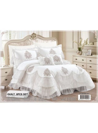 طقم لحاف زفاف من 8 قطع من البوليستر - pzsku/Z191DB42528E5BBC5956BZ/45/_/1678798169/a07df8c1-394c-434e-9d96-d653076b9e1f