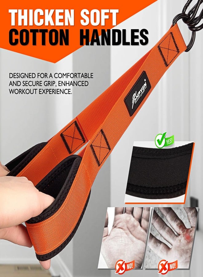 HPYGN Resistance Bands Training Heavy Duty Exercise Bands with Arms, Biceps, Triceps, Back, Abs, Shoulders, Handles, Door Anchor, Home Gym Workout Equipment for Triceps Push-Down, Face Pulls - Image 4