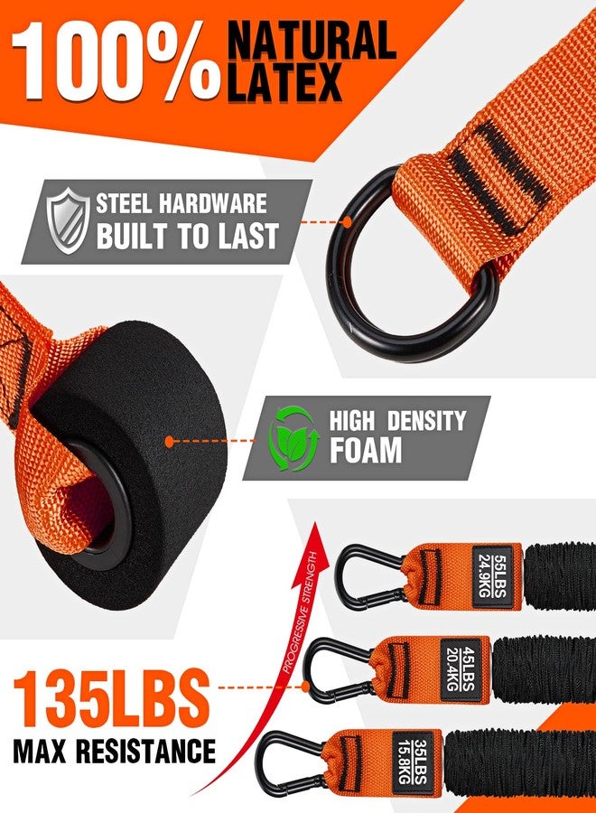 HPYGN Resistance Bands Training Heavy Duty Exercise Bands with Arms, Biceps, Triceps, Back, Abs, Shoulders, Handles, Door Anchor, Home Gym Workout Equipment for Triceps Push-Down, Face Pulls - Image 5