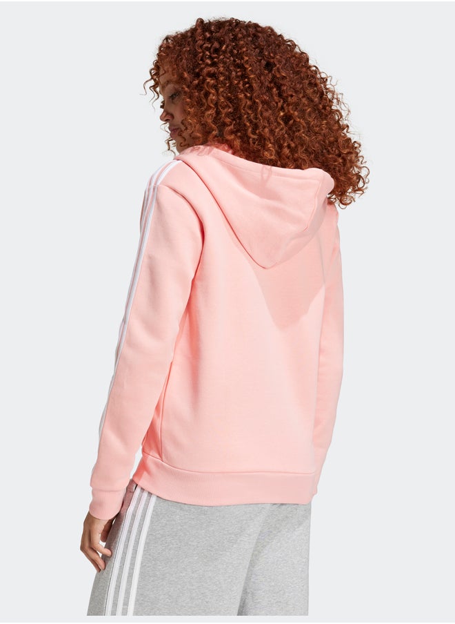 Adidas Essentials 3-Stripes Full-Zip Fleece Hoodie  - Image 3