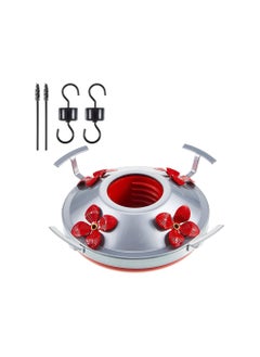 Hummingbird Feeders Base Set, Outdoors Patio Feeder Accessories Includes Feeder Base, 1 Pcs Replacement Seal Rings, 2 PCS Moat Hook and 2 Pcs Brushes