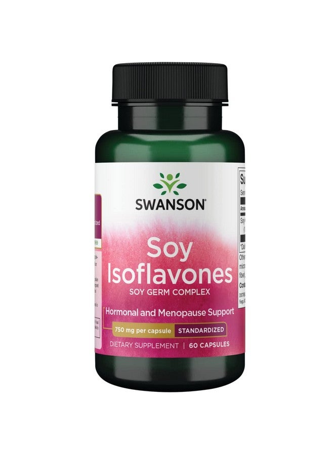 Swanson Soy ISOFLAVONES 750 MG 60 CAPS - Image 1